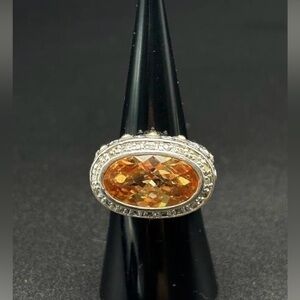 925 Citrine Ring, Size 6